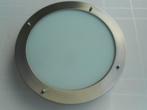 Plafoniere rond 28 x 5cm ip44 spatwaterdicht voor badk/wc., Ophalen, Gebruikt, Glas, Modern