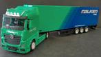 Mercedes Benz Actros Falken 1:43 Bburago Burago Pol, Hobby en Vrije tijd, Modelauto's | 1:43, Ophalen of Verzenden, Nieuw, Bus of Vrachtwagen