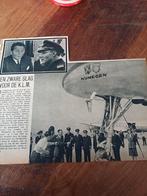 Knipsel vliegtuigongeluk KLM constellation Nijmegen 1948, Ophalen of Verzenden, 1940 tot 1960, Knipsel(s)