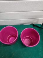 -	bloempotten 2 stuks roze paars, Ophalen of Verzenden, 'T Olde Gre-j, Info@toldegrej.nl, Endepoelstraat 20f Didam
