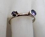 Ring 925 zilver met 2 aparte amethisten (7810-11), Ophalen, Dame, Zilver, Zilver