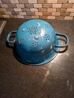 Vintage Emaille Vergiet Blauw, Antiek en Kunst, Ophalen of Verzenden