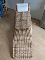 Vintage IKEA rotan chaise longe 'Karlskrona', Bruin, Zo goed als nieuw, Ophalen