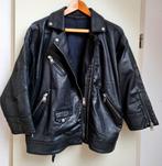 Jack jas Diesel leer zwart maat XS mooi uniek design zgan, Ophalen, Zwart, Zo goed als nieuw, Diesel