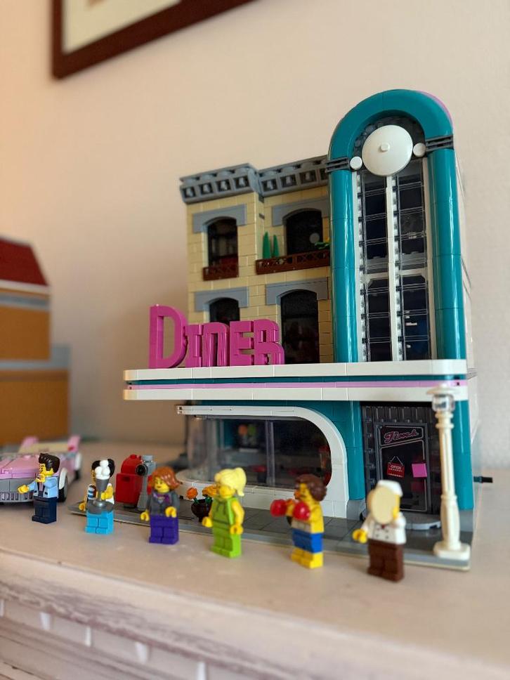 10260 downtown diner, Kinderen en Baby's, Speelgoed | Duplo en Lego, Zo goed als nieuw, Lego, Complete set, Ophalen of Verzenden