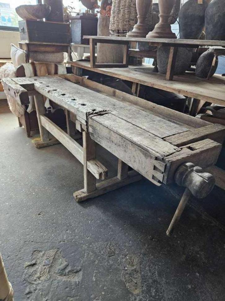 werkbank ``WOONWINKEL RUSTIEK``, Antiek en Kunst, Antiek | Meubels | Tafels, Ophalen