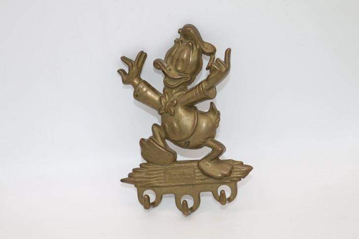 Donald Duck messing kapstokhaakje haakjes vintage kerst, Verzamelen, Disney, Zo goed als nieuw, Overige typen, Donald Duck, Ophalen of Verzenden