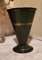 Zgan Edy maatbeker donkergroen met mooie volle gouden biezen, Antiek en Kunst, Ophalen of Verzenden