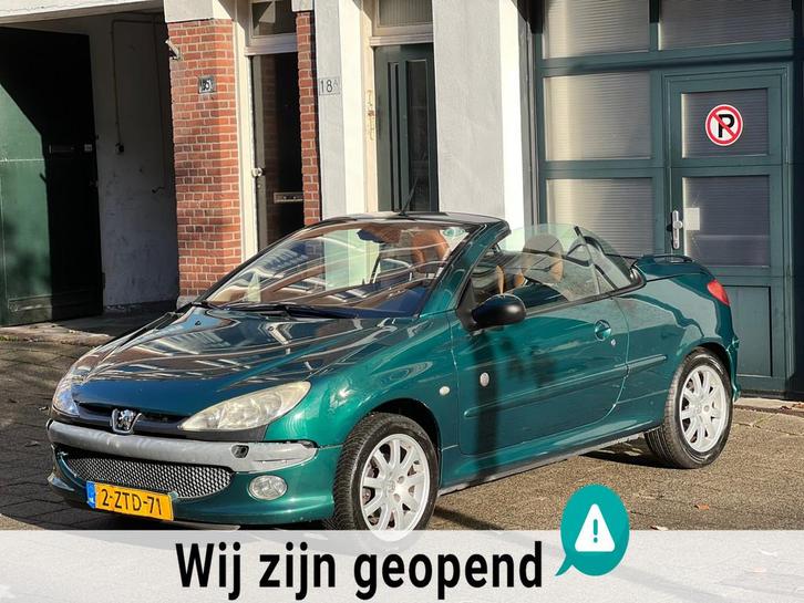 Peugeot 206 CC 1.6-16V Roland Garros-cabrio, Auto's, Peugeot, Te koop, ABS, Airbags, Airconditioning, Boordcomputer, Centrale vergrendeling