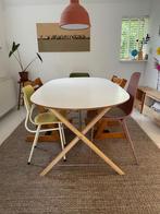 Eettafel ovaal wit IKEA Dalshult 185x88, Huis en Inrichting, Tafels | Eettafels, Ophalen, Scandinavisch, 50 tot 100 cm, Zo goed als nieuw