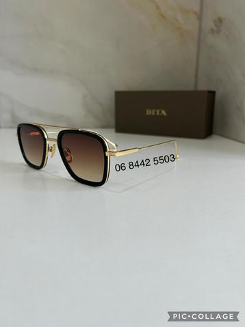 Dita flight 006 zwart goud zonnebril | 06 8442 5503 beschikbaar voor biedingen