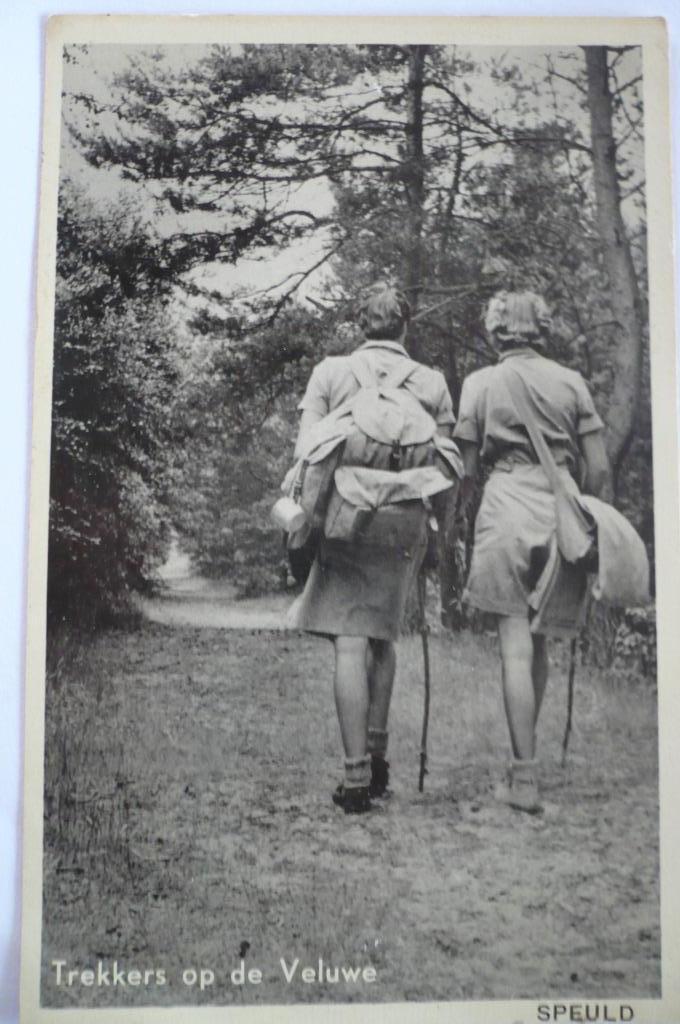 speuld omgeving ermelo trakkers op de veluwe mooi gel. 1961, Verzamelen, Ansichtkaarten | Nederland, Gelopen, Gelderland, 1940 tot 1960