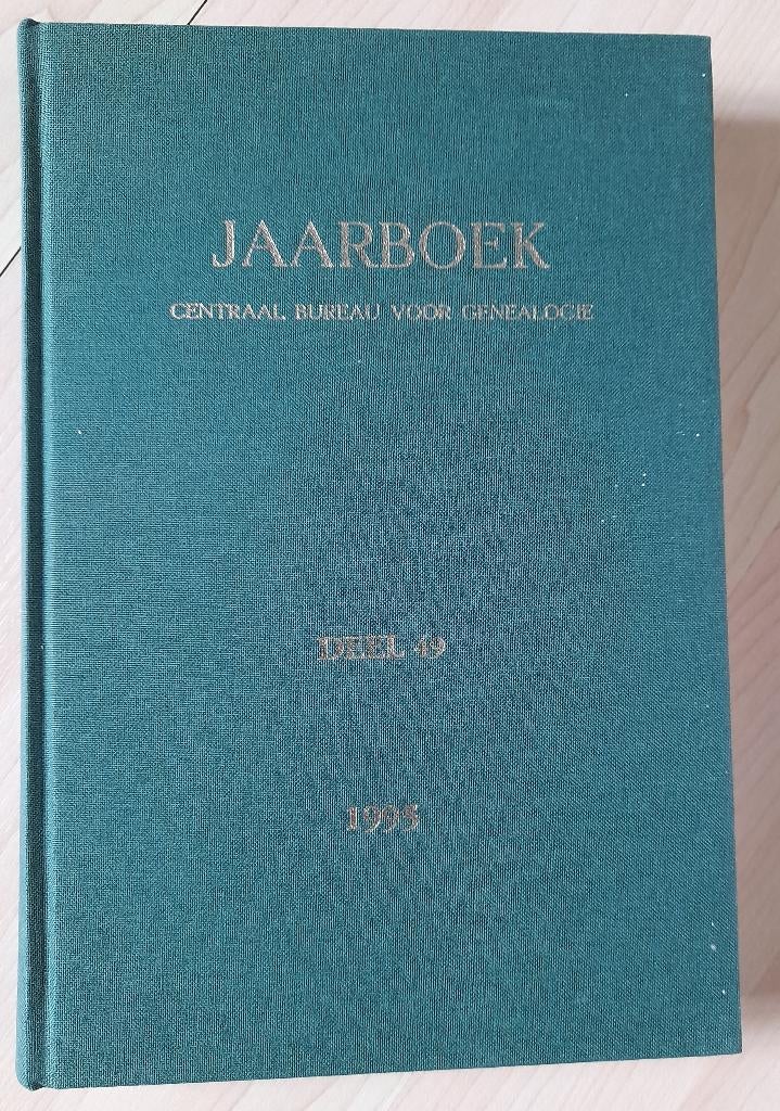 JAARBOEK CENTRAAL BUREAU VOOR GENEALOGIE Diverse jaren, Ophalen of Verzenden, Zo goed als nieuw