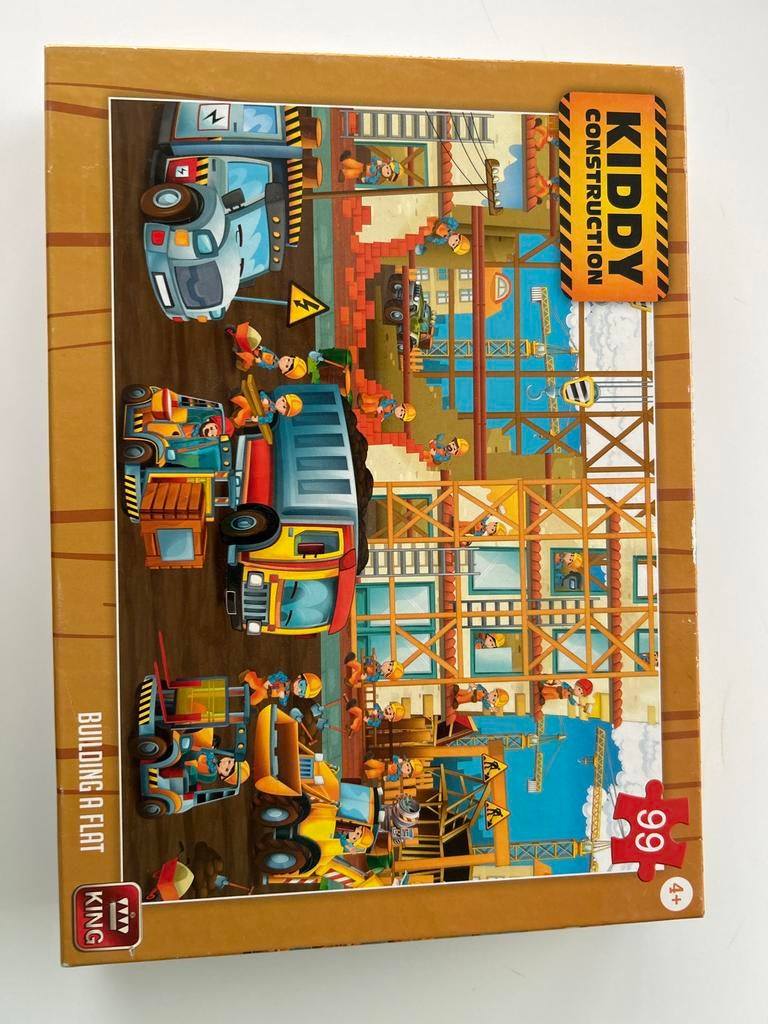 Kiddy Construction Puzzel - 99 stukjes, Ophalen, Meer dan 50 stukjes, Zo goed als nieuw, 4 tot 6 jaar