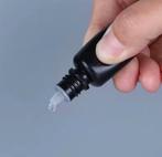 150x Zwarte Plastic Druppelflesjes 10ml | Leeg, Verzenden, Nieuw, Materiaal