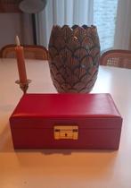 Vintage Sieradendoosje - Rood, Overige materialen, Minder dan 50 cm, Gebruikt, Minder dan 50 cm