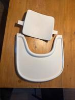 stokke tripptrapp tray & rugleuning wit, Ophalen of Verzenden, Zo goed als nieuw, Overige typen, Afneembaar eetblad