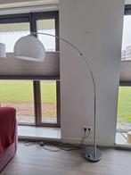 Grote booglamp vloerlamp lamp wit chroom 170 cm hoog, Huis en Inrichting, Lampen | Vloerlampen, Ophalen, Gebruikt, Modern, Metaal
