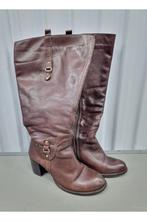 Dames vintage  leer jj jilsen laarzen cowboy boots y2k 41, Hoge laarzen, Jilsen, Bruin, Ophalen of Verzenden