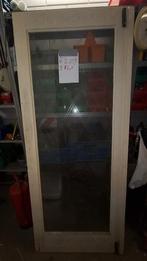 Deur met glas uit de jaren 70, Doe-het-zelf en Verbouw, Deuren en Horren, Ophalen of Verzenden, Gebruikt, Binnendeur, 200 tot 215 cm