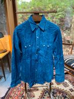 DC Western Wear 1950 Original USA Vintage Western Shirt #1/2, Blauw, Halswijdte 38 (S) of kleiner, Ophalen of Verzenden, DeeCee