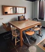 MOET NU WEG! Houten eettafel met stoelen (ook los te koop), Huis en Inrichting, Tafels | Eettafels, Landelijk / vintage / brocante