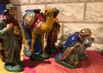 21 delige grote gipsen kerstgroep Gemiddeld ruim 30 cm hoog, Diversen, Kerst, Ophalen, Zo goed als nieuw
