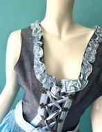 Premium Trachten Dirndljurk grijs/blauw maat 48, Jurk, Premium Trachten, Zo goed als nieuw, Verzenden