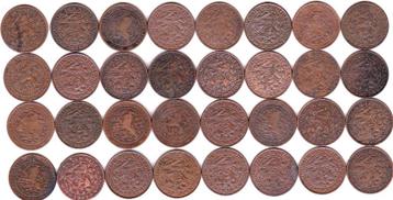 NEDERLANDSCHE CENTEN DIVERSE JAREN 32 STUKS beschikbaar voor biedingen