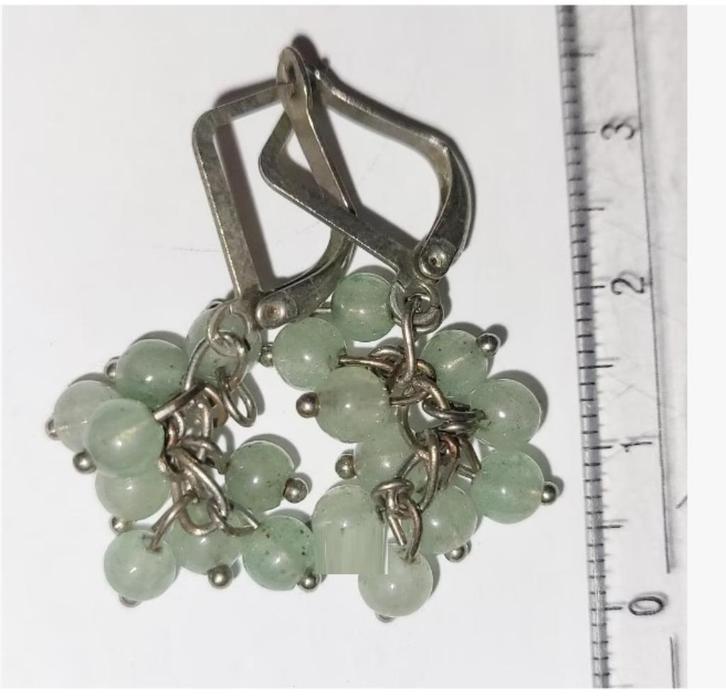 Nefriet, Chrysopraas, parel Natuurlijke stenen Oorbellen enz, Sieraden, Tassen en Uiterlijk, Edelstenen, Nieuw, Ophalen of Verzenden