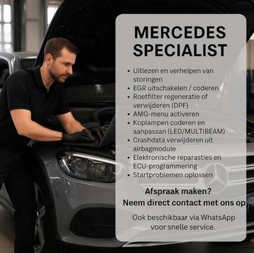 Mercedes Specialist – Diagnose, Codering & Reparatie beschikbaar voor biedingen