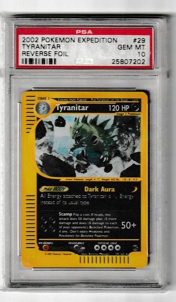 Japanese Tyranitar Reverse Foil PSA 10 beschikbaar voor biedingen