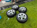Winterset audi a6 velgen met banden, Auto-onderdelen, Banden en Velgen, Ophalen, 17 inch, Winterbanden