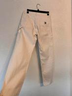 Carhartt WIP W’ Pierce Pant Straight Cream White Maat W27, Verzenden, Wit, Zo goed als nieuw, W27 (confectie 34) of kleiner