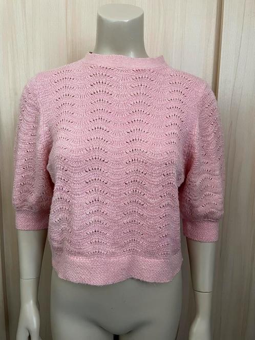 gebreide Crop korte trui mango zachtroze 38 M, Kleding | Dames, Truien en Vesten, Gedragen, Maat 38/40 (M), Roze, Ophalen of Verzenden