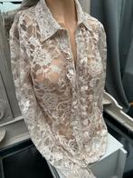 Victoriaanse antieke blouse met lange mouwen, maat 38-40, Antiek en Kunst, Antiek | Kleding en Accessoires, Ophalen of Verzenden