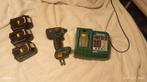 Makita set met 3 ZEER ZWARE accus accu tol en goede oplader, Doe-het-zelf en Verbouw, Gereedschap | Boormachines, Ophalen of Verzenden