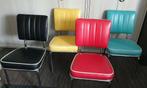 5x Bel Air dinner set retro 50s/60s stoel en tafel, Huis en Inrichting, Stoelen, Zo goed als nieuw, Eén, Zwart, Ophalen