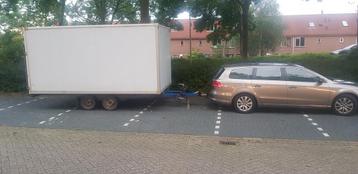 X2 dichte aanhangwagen met kippen aanhanger met kenteken  beschikbaar voor biedingen