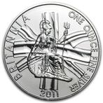 2011 Great Britain 1 oz Silver Britannia BU, Ophalen of Verzenden, Zilver