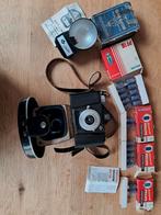 Agfa click - 1 met clibo flitser + philips pf1b flitslampjes, Ophalen of Verzenden, Compact, Overige Merken
