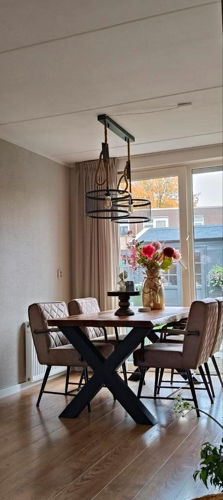 Mooie Eethoek met Tafel en Stoelen, Huis en Inrichting, Tafels | Eettafels, Ophalen