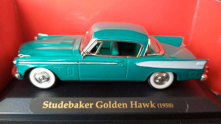 Studebaker Golden Hawk 1:43 Yatming Road Signature Pol, Hobby en Vrije tijd, Modelauto's | 1:43, Zo goed als nieuw, Auto, Overige merken
