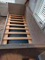 Steigerhouten Bed - Stoer en Uniek!, Huis en Inrichting, Slaapkamer | Bedden, Ophalen, Gebruikt, Eenpersoons, Steigerhout
