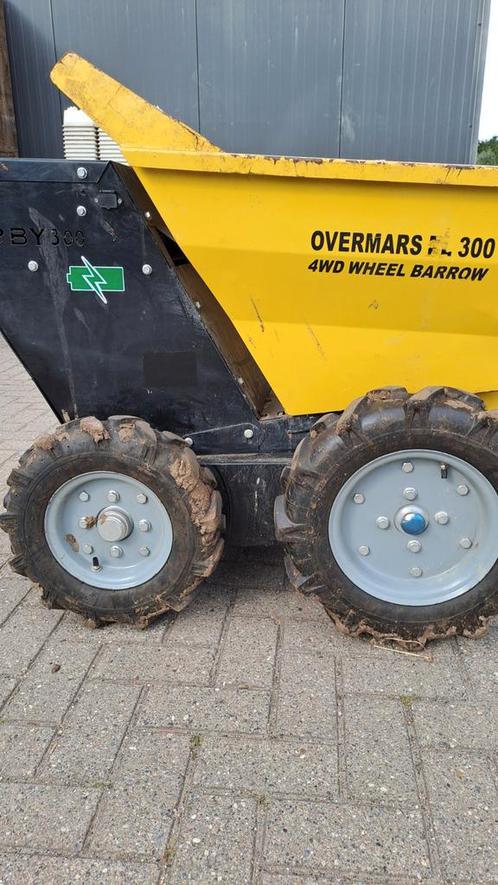 Overmars EL 300 Elektrische Kruiwagen - Accu, Handkiep, Zakelijke goederen, Machines en Bouw | Industrie en Techniek, Ophalen