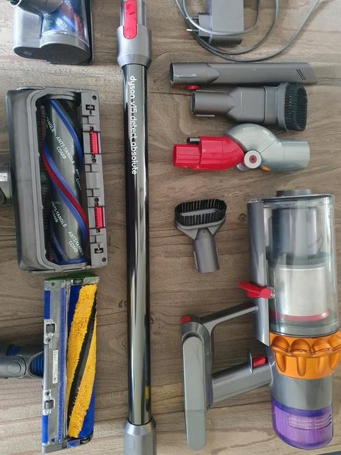 Dyson v15 detect absolute steelstofzuiger, Witgoed en Apparatuur, Stofzuigers, Zo goed als nieuw, Stofzuiger, Minder dan 1200 watt