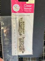 Scrappy cat clearstamps Birthday, Ophalen of Verzenden, Gebruikt, Clearstamp