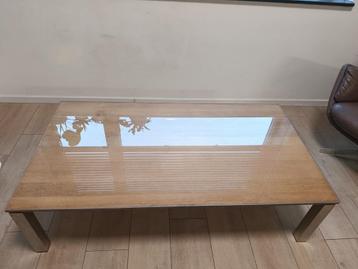 Goossens Salontafel Air (130 x 70 cm) + gehard glas beschikbaar voor biedingen
