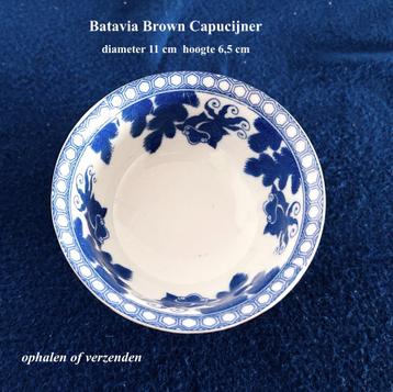 1 kommetje Batavia Brown Karper Capucijner serviesgoed beschikbaar voor biedingen