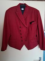 Rood jasje met krijtstreep - Maat 42, Maat 42/44 (L), Ophalen of Verzenden, Zo goed als nieuw, Jasje